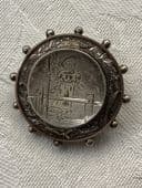 Victorian 19 th Century Locket Back 'MARY' Brooch with Shepherdess Design