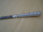 Victorian Buttonhook with Decorated Sterling Silver Handle
