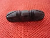 Victorian Carved Whitby Jet Pin - tiny size! (sold)