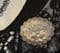 Victorian  Silver  Brooch - Basket of Flowers - Engraved Date of July 1859