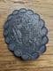 Victorian  Silver  Brooch - Basket of Flowers - Engraved Date of July 1859