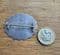 Victorian  Silver  Brooch - Basket of Flowers - Engraved Date of July 1859