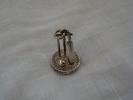 Victorian Silver Cricket Detail Fob for a Gentleman's Watch Chain (SOLD)