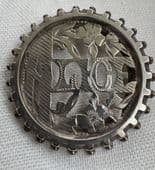 Victorian Silver Name Brooch - ALICE - 1890