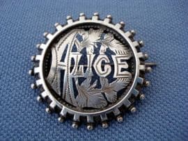 Victorian Silver Name Brooch Circa 1880s - ALICE (SOLD)