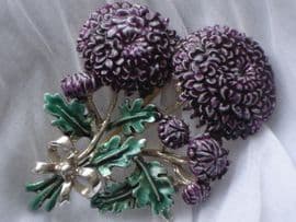 Vintage 1960's Chrysanthemum Brooch signed Exquisite (SOLD)