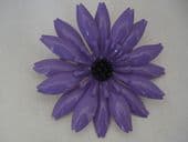 Vintage 1960's Floral Brooch in Purple and Black (Sold)