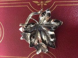 Vintage 1960's Ivy Leaf Brooch signed Exquisite - hint of Copper metallic Finish(Larger Size) (Sold)
