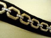 Vintage Attwood and Sawyer Gilt and Diamante Panel Bracelet (sold)