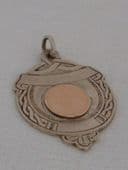 Vintage Celtic Silver Fob with Gold (SOLD) - Dublin Halllmarks - 1960s