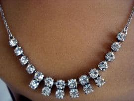 Vintage Diamante Necklace Circa 1950s (SOLD)