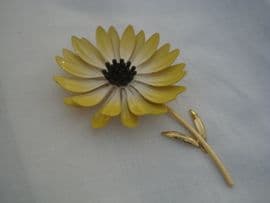 Vintage Flower Pin on Golden Stem. (sold)