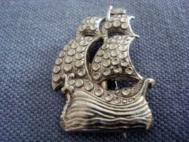 Vintage Galleon Brooch