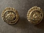 Vintage Gold Plated Swirl Earrings by Monet