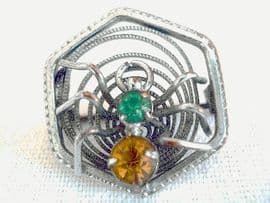 Vintage 'Incy Wincey' Spider Brooch  Circa 1920s - 1930s (sold)