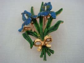 Vintage Iris Brooch by Exquisite - small size version (SOLD)