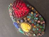 Vintage Jewelled Brooch circa 1930s to 1940s (SOLD)