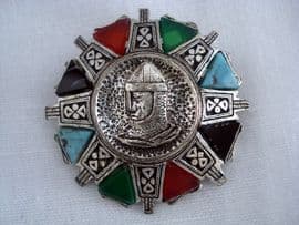 Vintage Medieval Knight Brooch signed Miracle (SOLD)