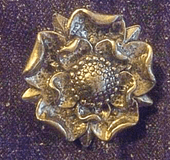 Vintage Miracle Brooch - Silvertone Tudor Rose Brooch by Miracle (SOLD)