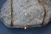 Vintage Pearl Drop Evening Bag- Late 1950s - 1960s Converts to Clutch Purse also (SOLD)