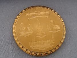 Vintage Powder Compact - 1950's London Scenes
