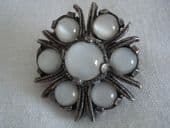 Vintage signed 'Miracle' Brooch with Moonstone Effect Glass Jewels (SOLD)