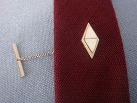 Vintage Tie Tack - Diamond Shaped Mother of Pearl Inlay (SOLD)