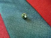 VINTAGE TIE TACK WITH GREY RIVOLI CUT CRYSTAL - 1970'S (SOLD)