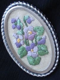 Violets Brooch (sold)