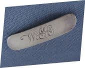 WEC Sterling Silver Hairslide  - Engraved 'WEC' (SOLD)
