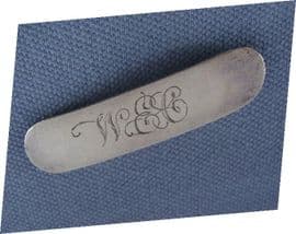 WEC Sterling Silver Hairslide  - Engraved 'WEC' (SOLD)