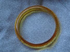 Yellow Bakelite Bangle circa 1930's/40's (SOLD)