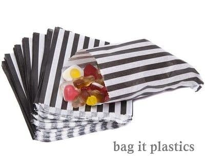 CANDY STRIPE PAPER SWEET BAGS - 10