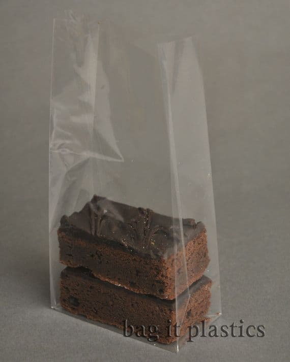 CELLOPHANE BLOCK BOTTOM 'BROWNIE' SWEET BAGS