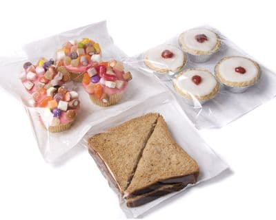 FILM FRONTED PAPER BAGS CAKES SWEETS SANDWICH BAGS DISPLAY WINDOW