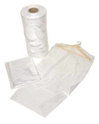 GARMENT COVERS FILM DRY CLEANERS CLEAR POLYTHENE PLASTIC BAGS CLOTHES BAG BAGS