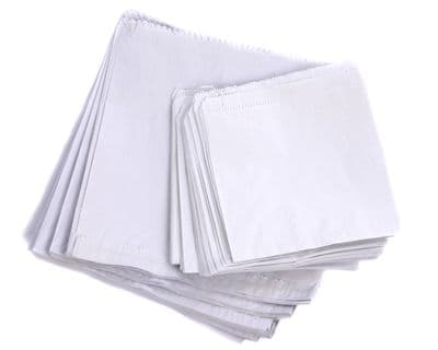 PAPER BAGS STRUNG WHITE KRAFT FOOD SANDWICH TAKEAWAY GROCERY BAG