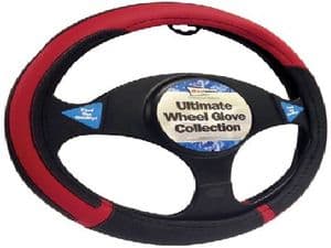 Black & Red Steering Wheel Cover/Glove (SWWG17)