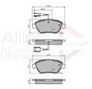 Fiat Grande Punto 1.2 Petrol 2007 Onwards Front Brake Pads