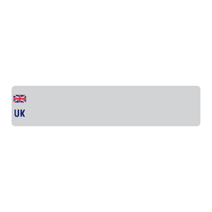 Front Car Number/Registration Plate With UK Badge