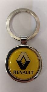 HIGH QUALITY CHROME RENAULT KEYRING