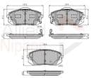 Kia Sportage 1.6 Diesel 2018 To 2021 Front Brake Pads