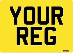 Rear Square Number/Registration Plate