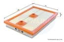 VW/Volkswagen Golf MK7 1.4 Petrol 2014 To 2020 Air Filter