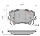 VW/Volkswagen Passat 2.0 Diesel 2010 To 2014 Rear Brake Pads