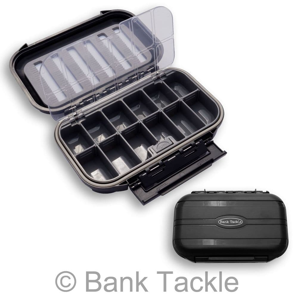 hook tackle box Plano EDGE 3700 glance identification of contents for efficient setup on the water Fishing Hook Black Tackle Box