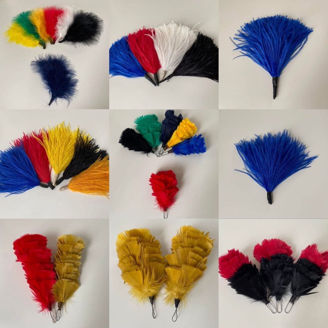 221 plumes - various sizes and colours see description