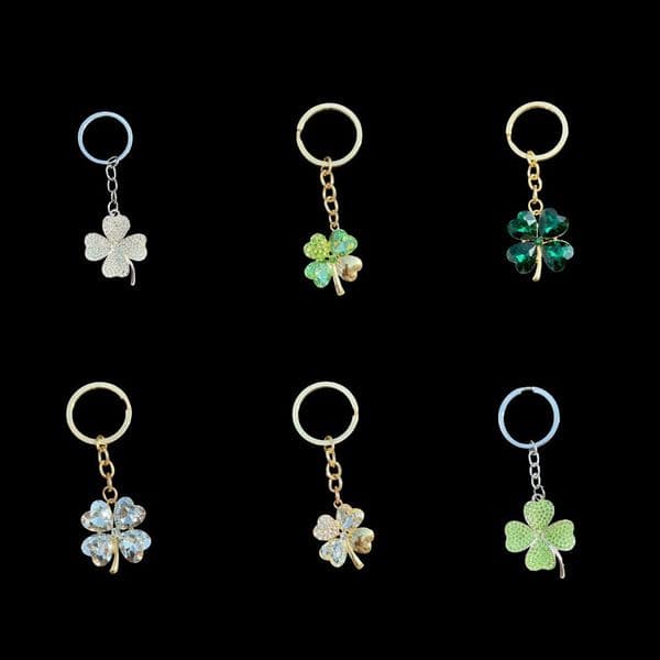 Four Leaf Clover Keyrings