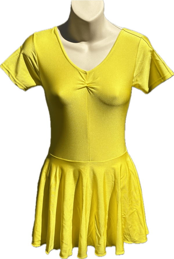 Short sleeeve skirted leotard size 2a
