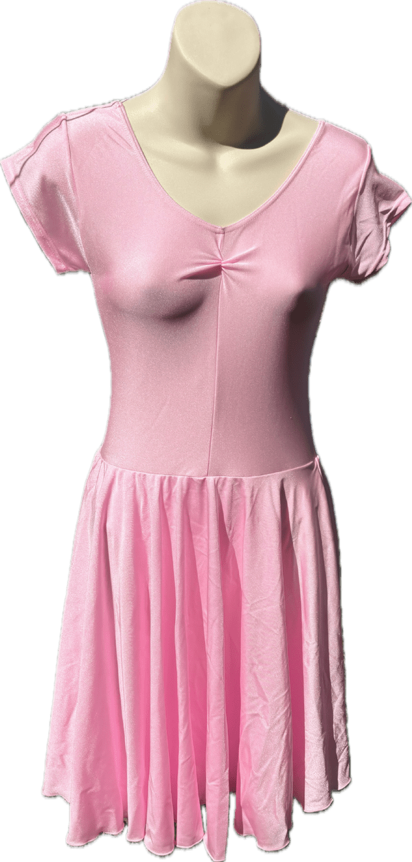 Short sleeeve skirted leotard size 3